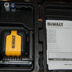 40 ft. Red Self-Leveling Cross Line Laser Level with (2) AA Batteries & Case