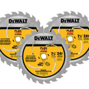 FLEXVOLT 7-1/4 in. 24-Teeth Carbide-Tipped Circular Saw Blade (3-Pack)
