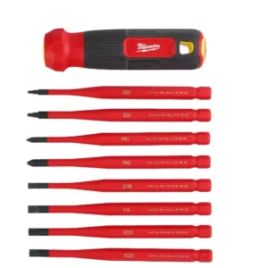 8-in-1 1000V Insulated Slim-Tip Multi-Bit Screwdriver