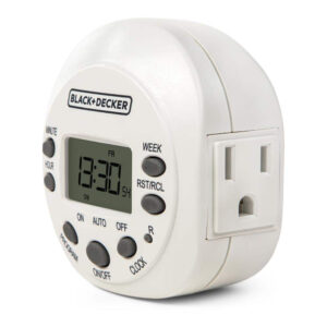BLACK+DECKER Light Timers Programmable Indoor Digital Timer Outlet
