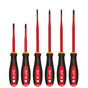 1000V Insulated Slim Tip Screwdriver Set (6-Piece)