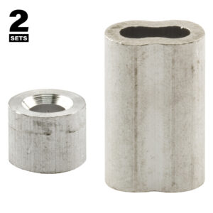 Prime-Line 3/16 In. Aluminum Ferrules and Stops