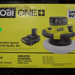 ONE+ 18V Cordless 10 in. Variable Speed Random Orbit Buffer with 2.0 Ah Battery,