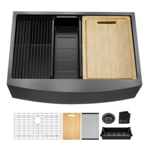 Glacier Bay 30-in Farmhouse/Apron-Front Sink