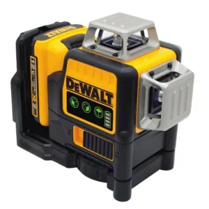 100 ft. Green Self-Leveling 3-Beam 360 Degree Laser Level, 2h battery and charge