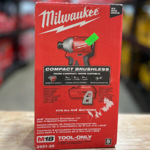 M18 18V Lithium-Ion Compact Brushless Cordless 1/4 in. Impact Driver (Tool-Only)