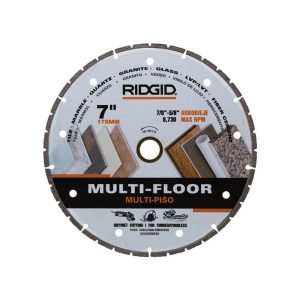 RIDGID 7 in. Segmented Rim Multi-Flooring Diamond Blade