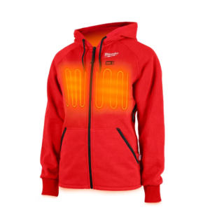 Women's X-Large M12 12-Volt Lithium-Ion Cordless Red Heated Jacket Hoodie Kit wi
