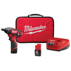 M12 12-Volt Lithium-Ion Cordless 1/4 in. Hex Screwdriver Kit with Two 1.5Ah Batt