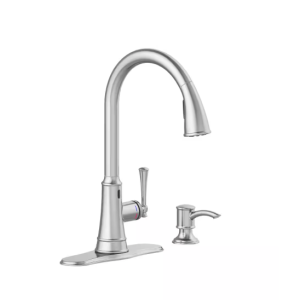 Hemming Single-Handle Touchless Pull Down Sprayer Kitchen Faucet with Soap Dispe