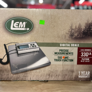 LEM 330 lb. Stainless Steel Digital Scale