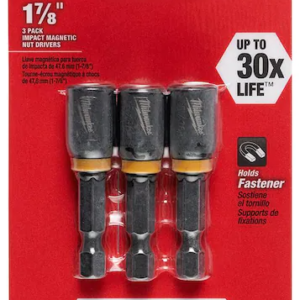 SHOCKWAVE Impact Duty 5/16 in. x 1-7/8 in. Black Oxide Magnetic Nut Driver (3-Pa