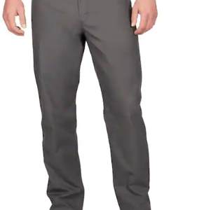 Men's 32 in. x 30 in. Gray Cotton/Polyester/Spandex Flex Work Pants with 6 Pocke
