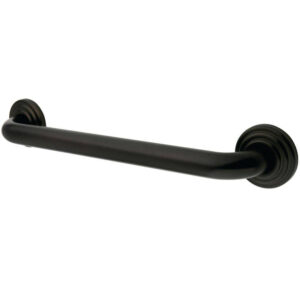 Kingston Brass Decorative 16 in. x 1-1/4 in. Grab Bar in Oil Rubbed Bronze