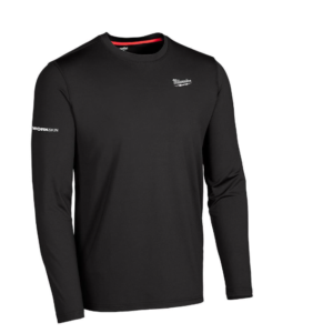 Men's Medium Black Workskin Crew Neck Base Layer