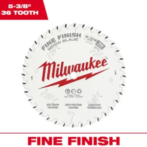 5-3/8 in. x 36-Tooth Carbide Fine Finish Circular Saw Blade