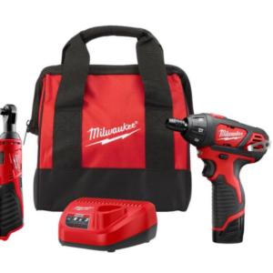 M12 12-Volt Lithium-Ion Cordless 3/8 in. Ratchet and Screwdriver Combo Kit