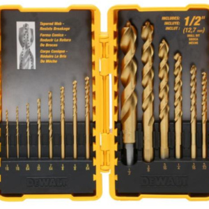 Titanium Pilot Point Drill Bit Set (14-Piece)