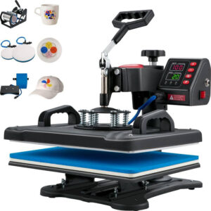 VEVOR Heat Press 5 in 1 Heat Press Machine 12x15 Clamshell Sublimation Transfer