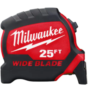 25 ft. x 1-5/16 in. Wide Blade Tape Measure with 17 ft. Reach