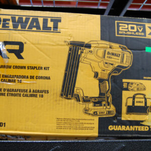 20-Volt MAX XR Lithium-Ion Cordless 18-Gauge Narrow Crown Stapler Kit with Batte