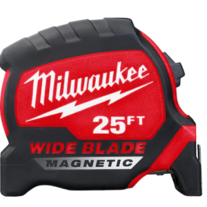 25 ft. x 1-5/16 in. Wide Blade Magnetic Tape Measure with 17 ft. Reach