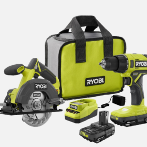 Ryobi One+ 18V Cordless Drill and Driver Tool Combo Kit - (PCL1201K2)
