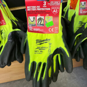 milwaukee gloves lvl 2 high viz 3 pk XL