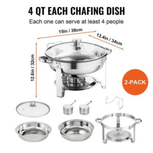 VEVOR 4 qt. Chafing Dish Buffet Set