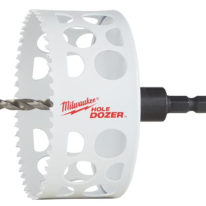 4 in. HOLE DOZER Bi-Metal Hole Saw with 3/8 in. Arbor and Pilot Bit