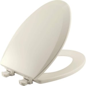 BEMIS Elongated Enameled Wood Closed Front Toilet Seat