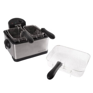 Classic Cuisine 4Qt 3-Basket Stainless Steel Deep Fryer
