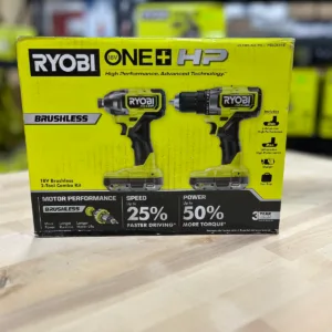 ONE+ HP 18V Brushless Cordless 1/2 in. Drill/Driver and Impact Driver Kit w/(2)