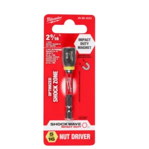 SHOCKWAVE Impact Duty 5/16 in. x 2-9/16 in. Alloy Steel Magnetic Nut Driver