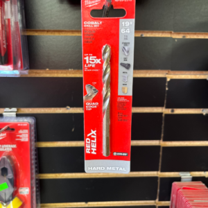Milwaukee 19/64 in. Cobalt Red Helix Drill Bit