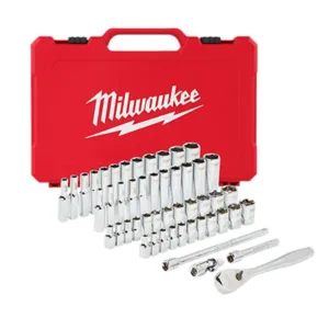 1/4 in. Drive SAE/Metric Ratchet and Socket Mechanics Tool Set (50-Piece)