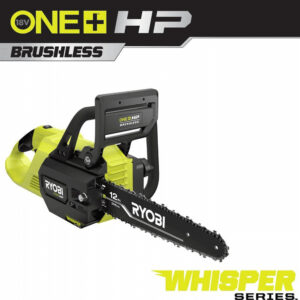 RYOBI ONE+ HP 18V Brushless Whisper Series 12 in. Battery Chainsaw