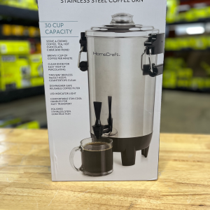 HomeCraft HCCU30SS Quick-Brewing 1000-Watt Automatic Stainless Steel 30-Cup Cof
