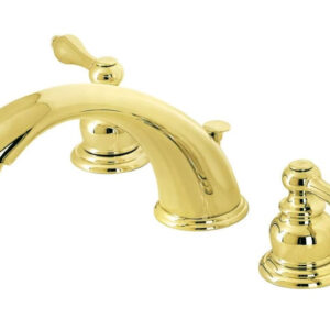 Kingston Brass KB972ALB Widespread Bathroom Faucet, Polished Brass