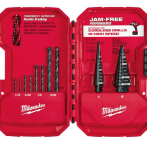 Black Oxide Step Drill Bit Set (10-Piece)