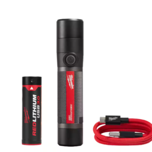 800 Lumens LED USB Rechargeable Fixed Focus Flashlight