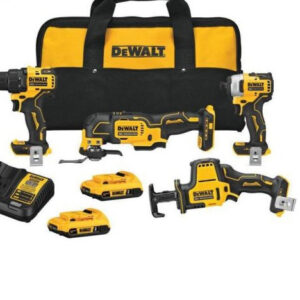 ATOMIC 20-Volt Lithium-Ion Combo Kit (4-Tool) with Two 2.0 Ah Batteries