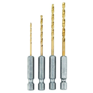RYOBI SpeedLoad Titanium 4-Piece Hex Shank Pilot Drill Bit Set