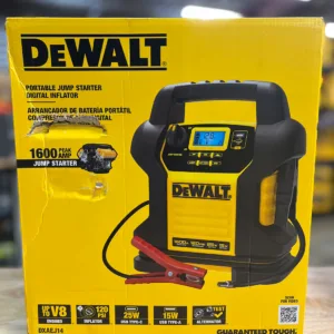 DEWALT 1600 Peak Amp Jump Starter with Digital Compressor and USB Power Bank DX