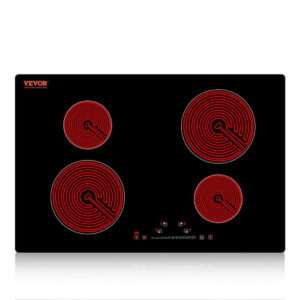 VEVOR Built-in Electric Stove Top 24 in. 4 Burners