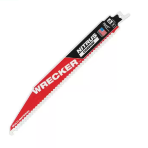 9 in. 6 TPI WRECKER Nitrus Carbide Teeth Multi-Material Cutting SAWZALL Reciproc