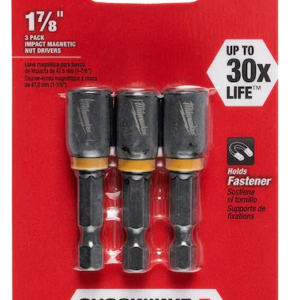 SHOCKWAVE Impact Duty 5/16 in. x 1-7/8 in. Black Oxide Magnetic Nut Driver (3-Pa