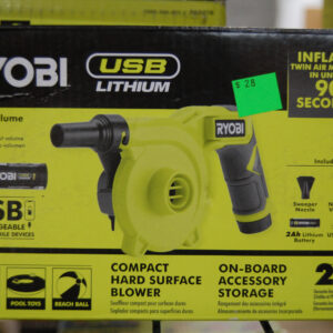 RYOBI USB Lithium Cordless High Volume Inflator Kit
