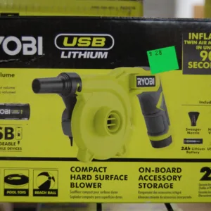 RYOBI USB Lithium Cordless High Volume Inflator Kit