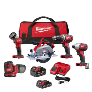 Milwaukee 2696-25 M18 5-Piece Cordless Tool Combo Kit New